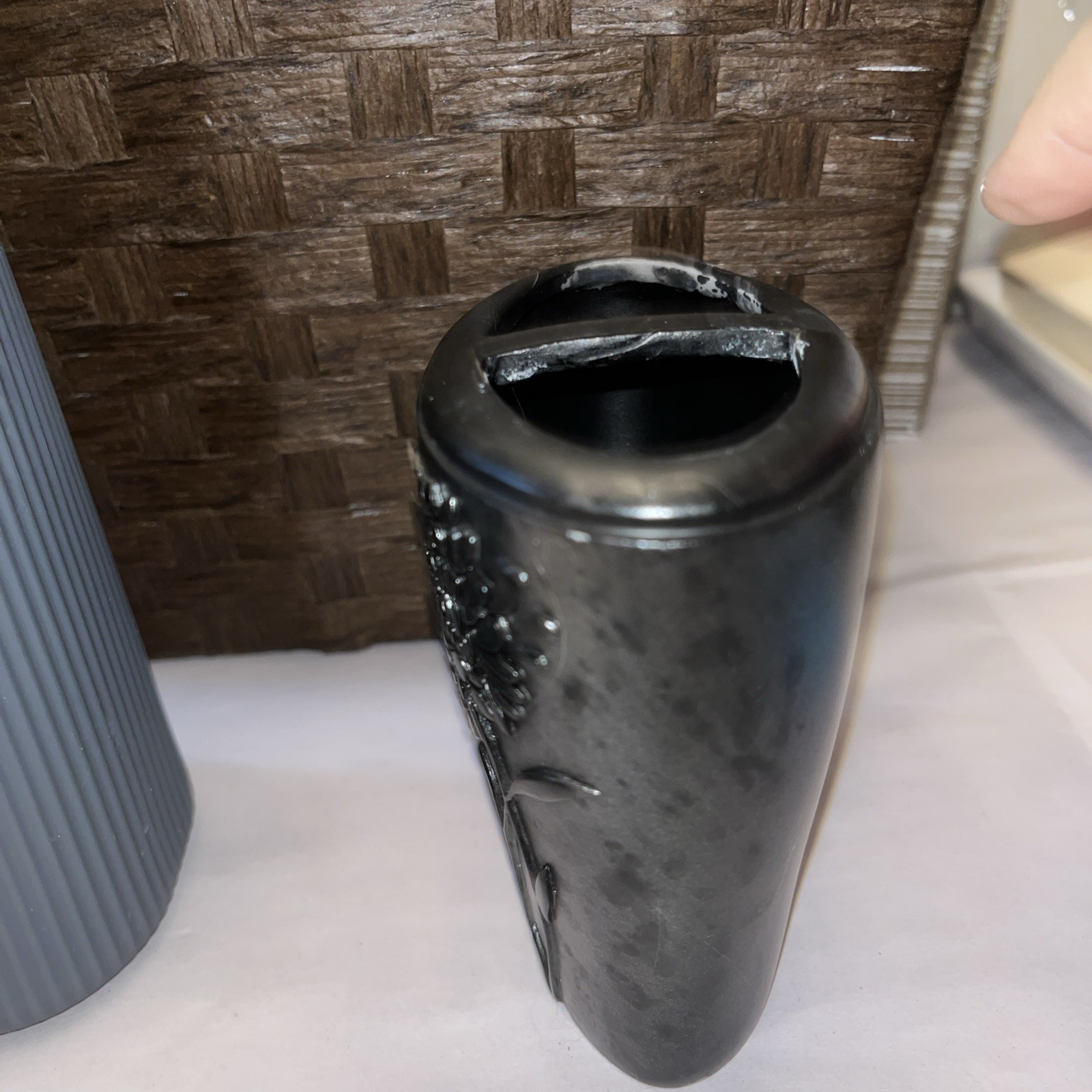 Modern Soap Dispenser & Floral Toothbrush Holder-2 Common Bathroom Accessories