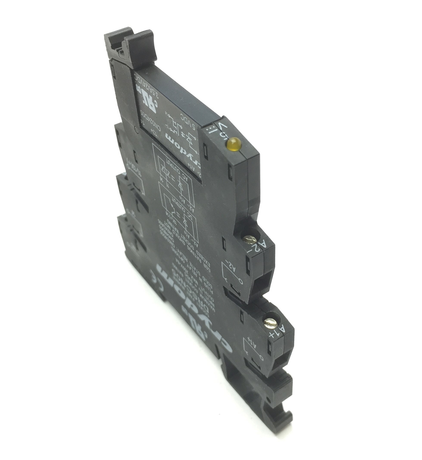 Crydom DRSCN05 Socket w/ CN024D05 Plug-In SSR Solid State Relay Control: 5VDC