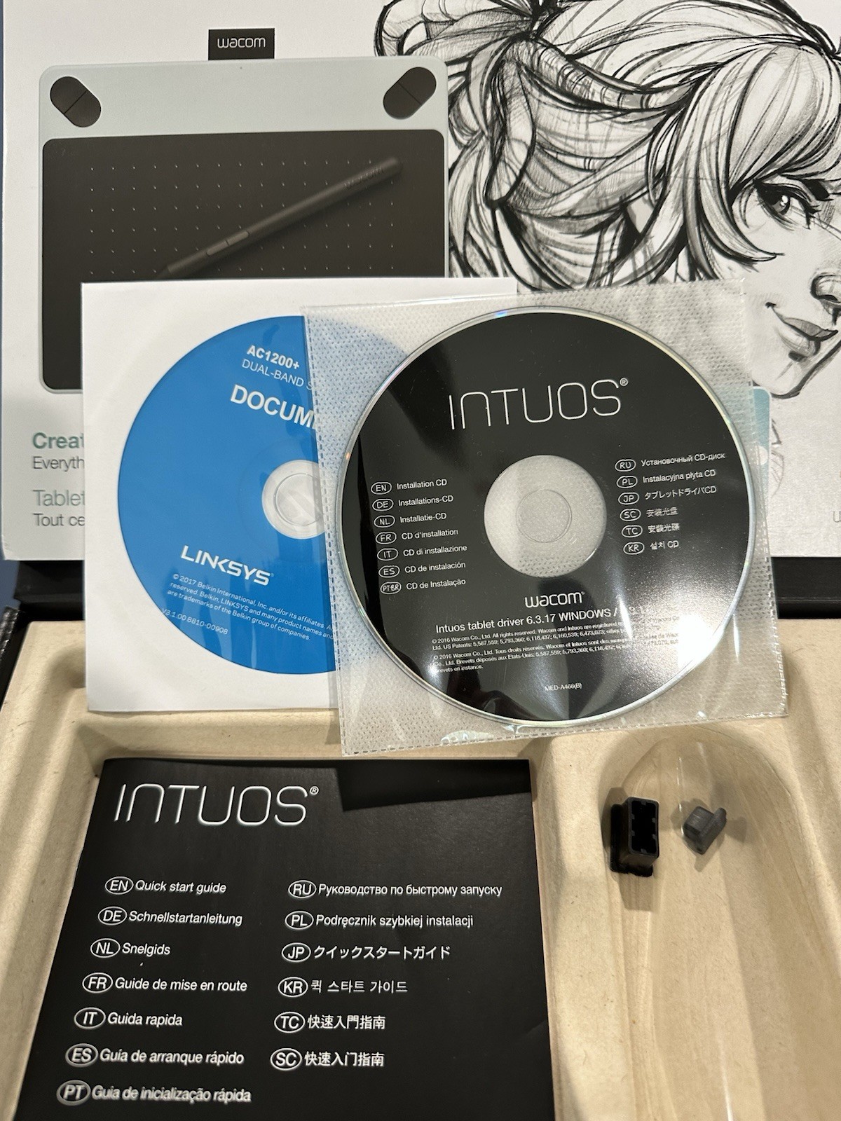 Wacom Intuos Draw Creative Pen Tablet – Complete in Box