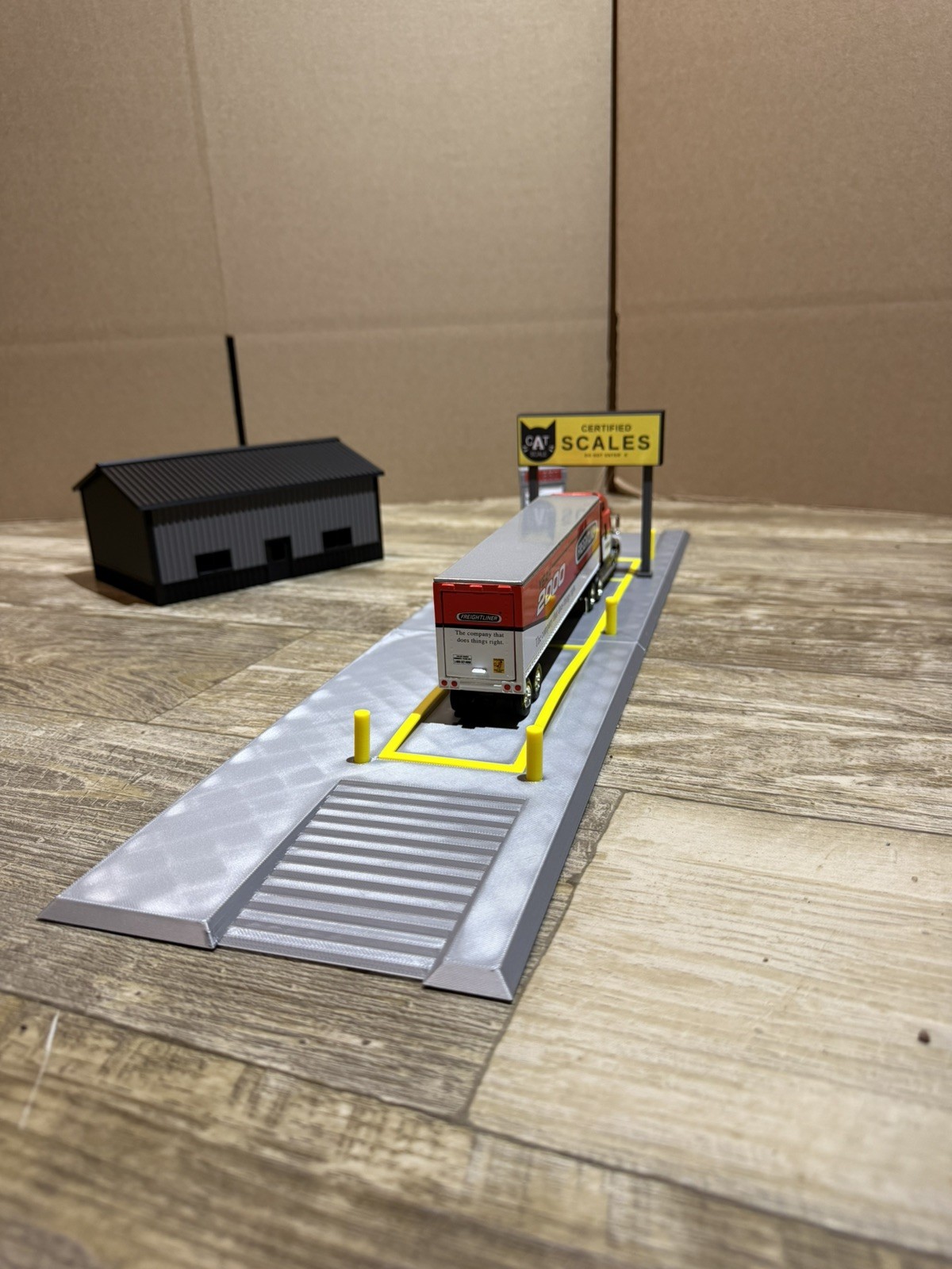 1:64 Scale CAT Scale Weigh Station Diorama 3D Printed Display Custom