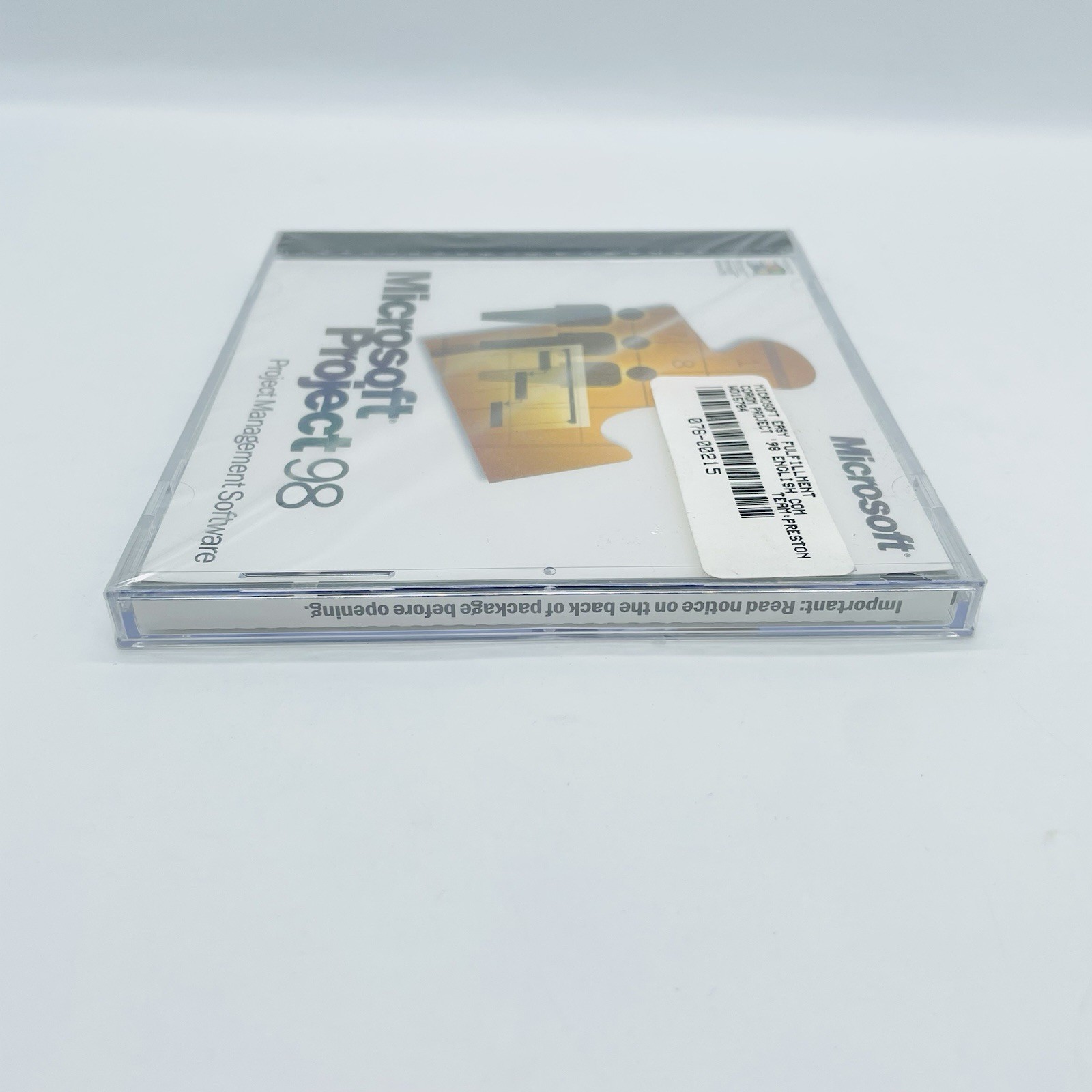 Microsoft Project 98 Project Management Software w/ Key NEW SEALED, Fast Ship