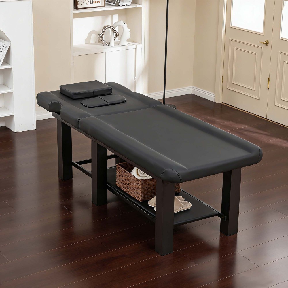 Professional Massage Table Adjustable Backrest Heavy Duty Waterproof PU Leather