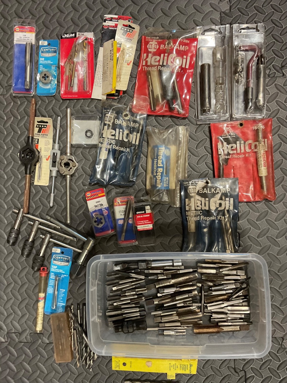 Helicoil Thread Repair Tap & Die Drill Machinist Tool LOT