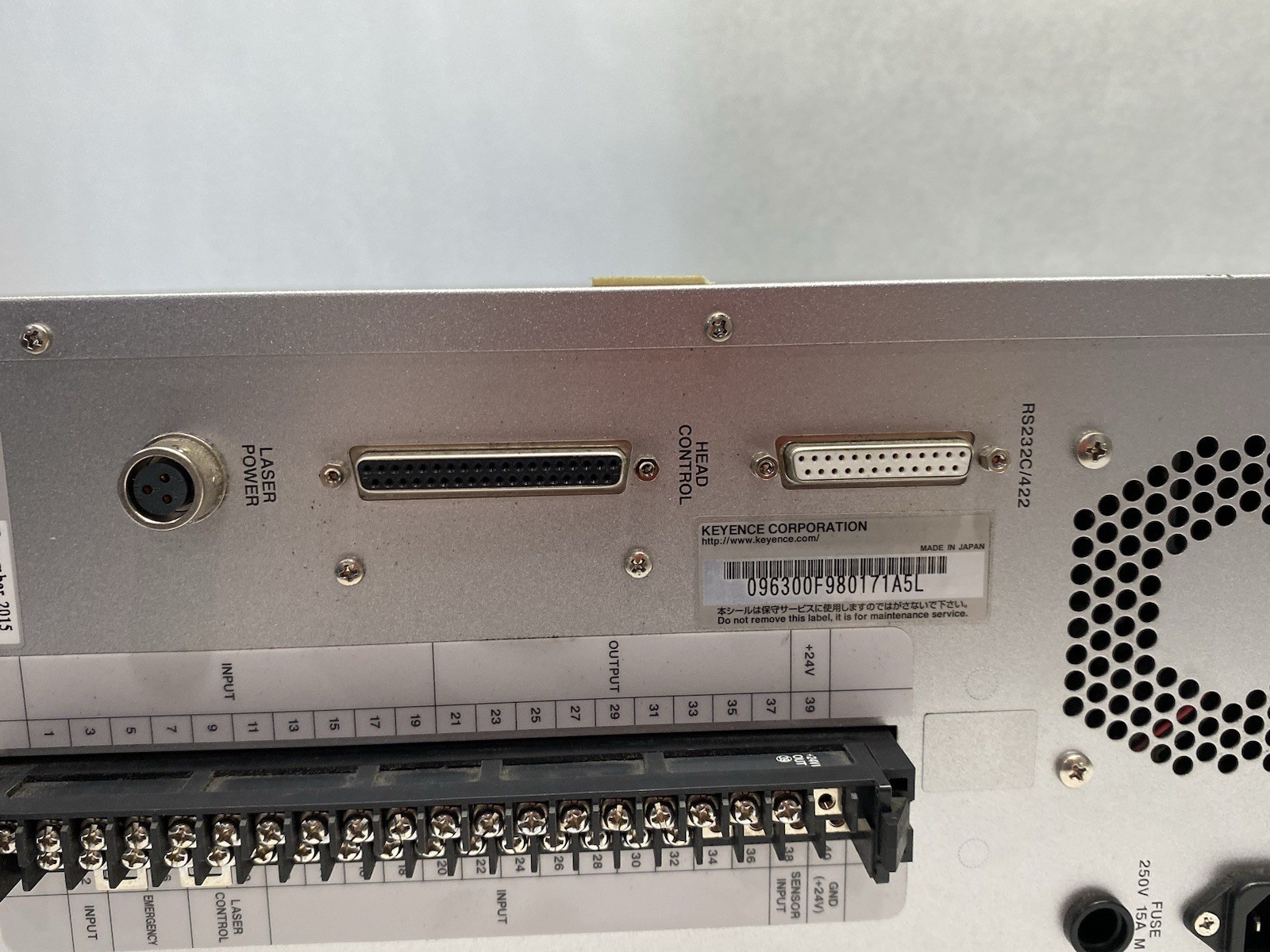 Keyence ML-G9300F CO2 Laser Marker Controller