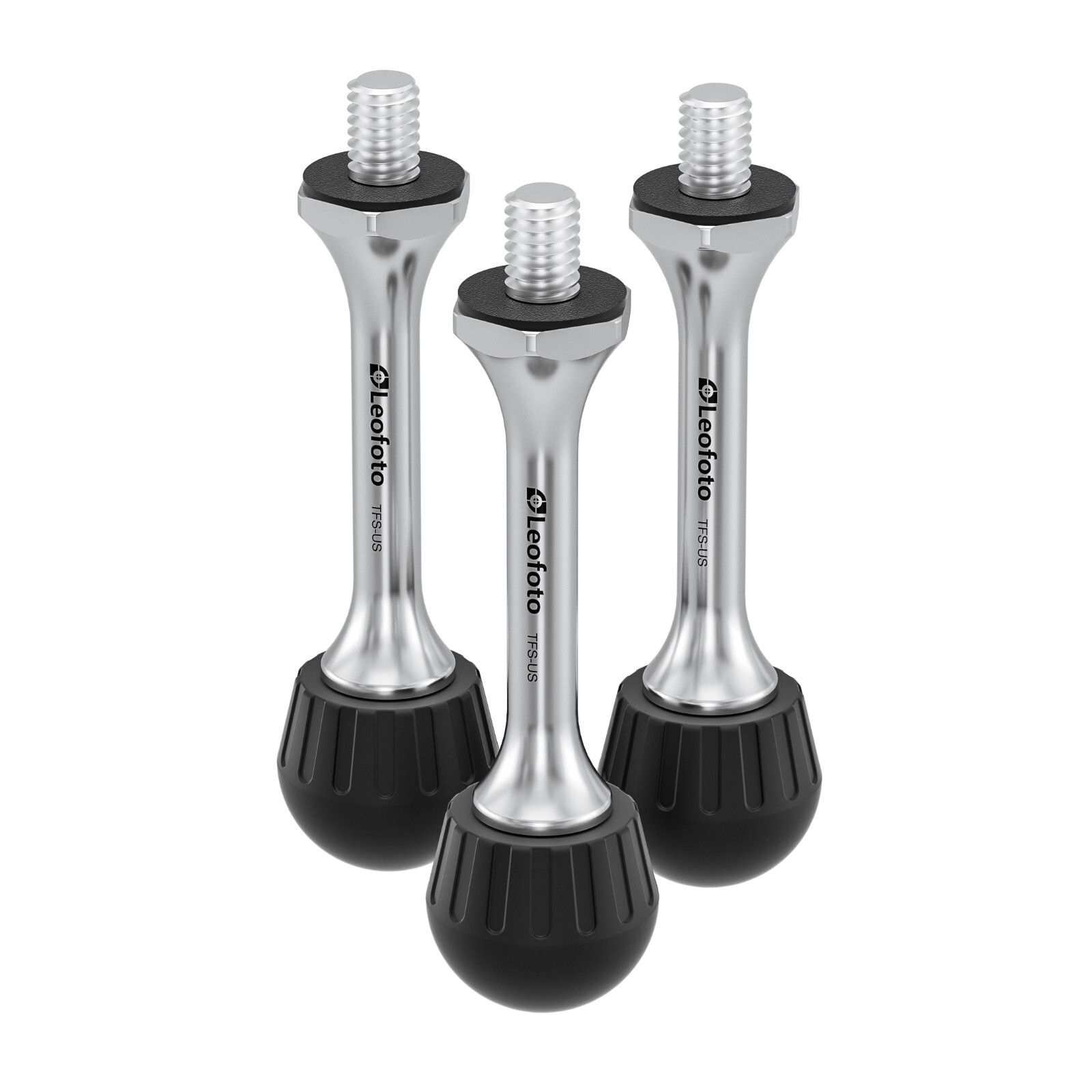 【Leofoto USA】Leofoto TFS-US | Set of 3 Spike/Rubber Feet, 3/8" Thread