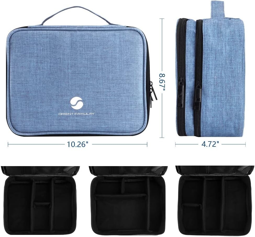 Travel Electronics Organizer, Waterproof Dark Blue *See Description*