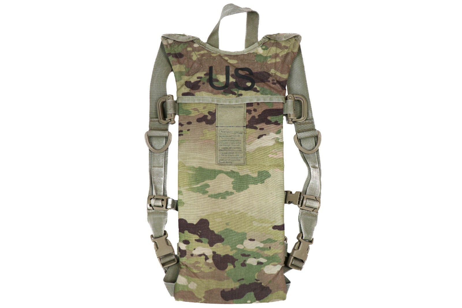 US Army OCP Multicam Molle II Hydration System Carrier Water Backpack No Bladder