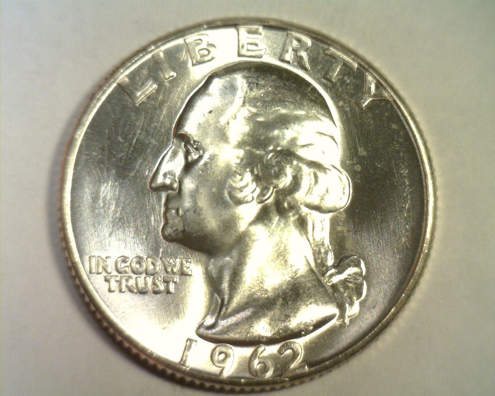 1962 WASHINGTON QUARTER GEM UNCIRCULATED GEM UNC. NICE ORIGINAL COIN FAST SHIP