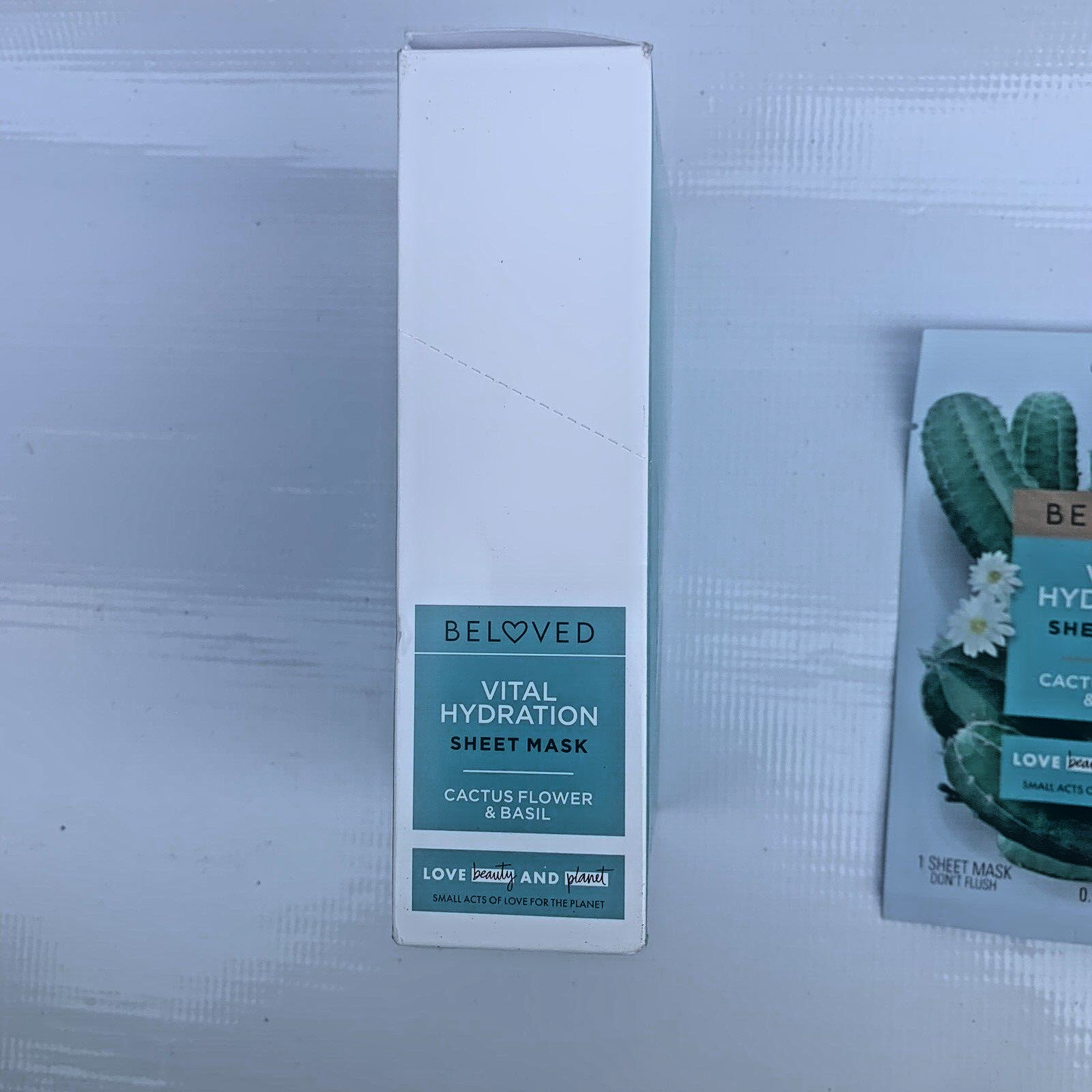 Beloved Vital Hydration Sheet Mask Cactus Flower and Basil, 10 mask