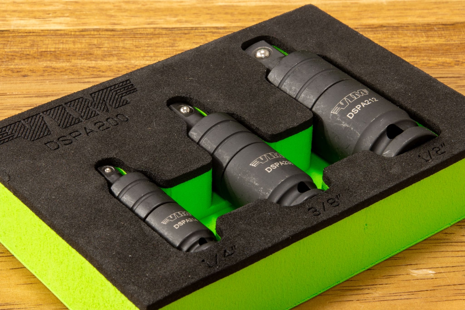 VIM Tools 3 Pc. Impact Dual Swivel Pinless Adapter Set DSPA200