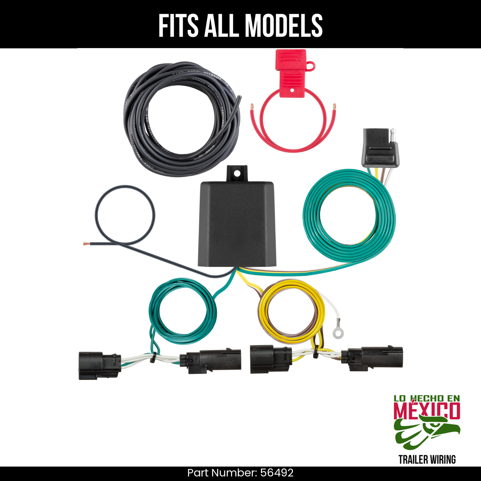 For 21-24 Chrysler Pacifica 4 Pin Trailer Wiring Plug Fits All Models Curt Wire