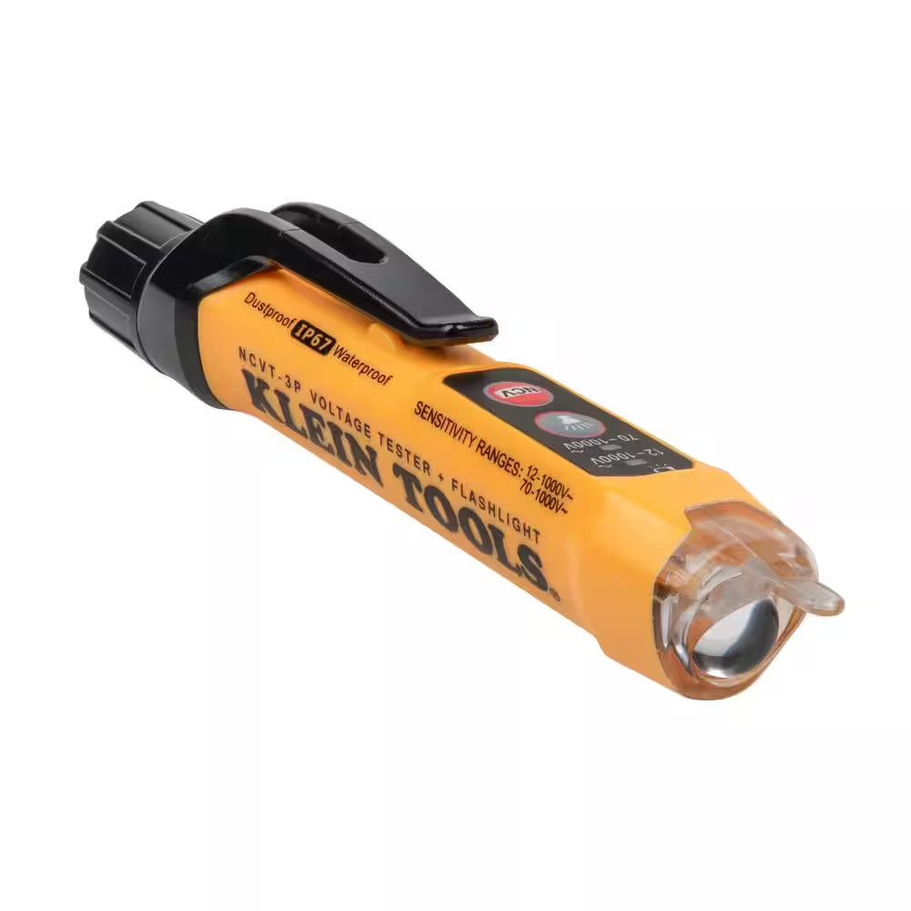 Digital Dual Range Non Contact Voltage Tester with LED Flashlight 12-1000V AC