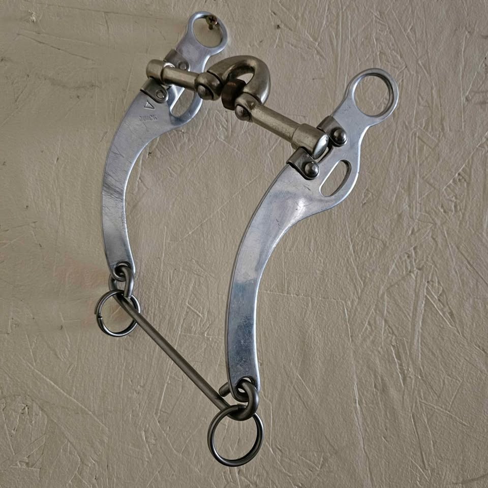Vintage Arabian Quick Bit, Jointed Correction Mouth, Maker Marked