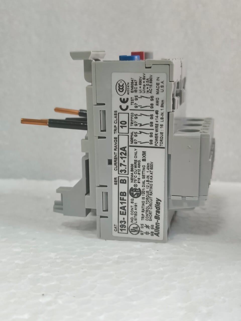 ALLEN BRADLEY 193-EA1FB OVERLOAD RELAY