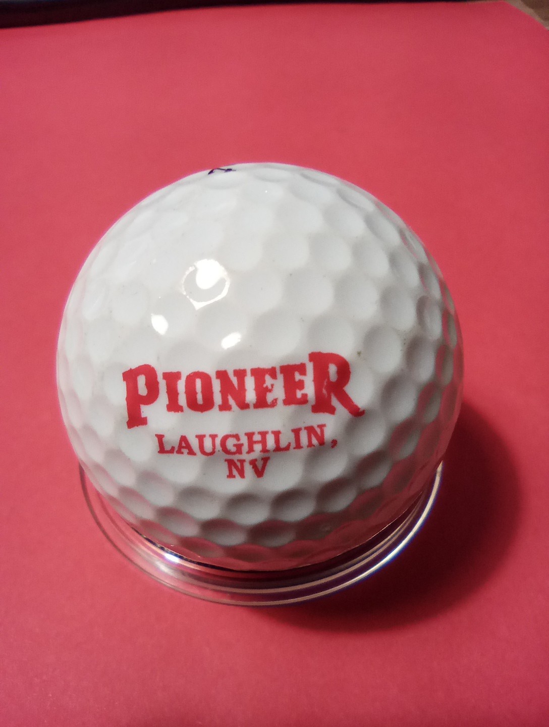 PIONEER CASINO LAUGHLIN, NV. LOGO GOLF BALL GREAT FOR ANY VINTAGE COLLECTION!