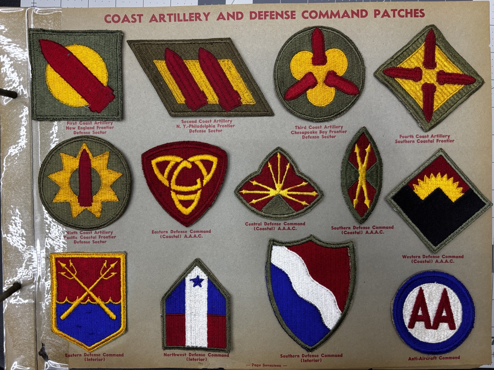 Kay Adams Collection WW 2 US Army Eastern Defense Command Patch Inv# KA223