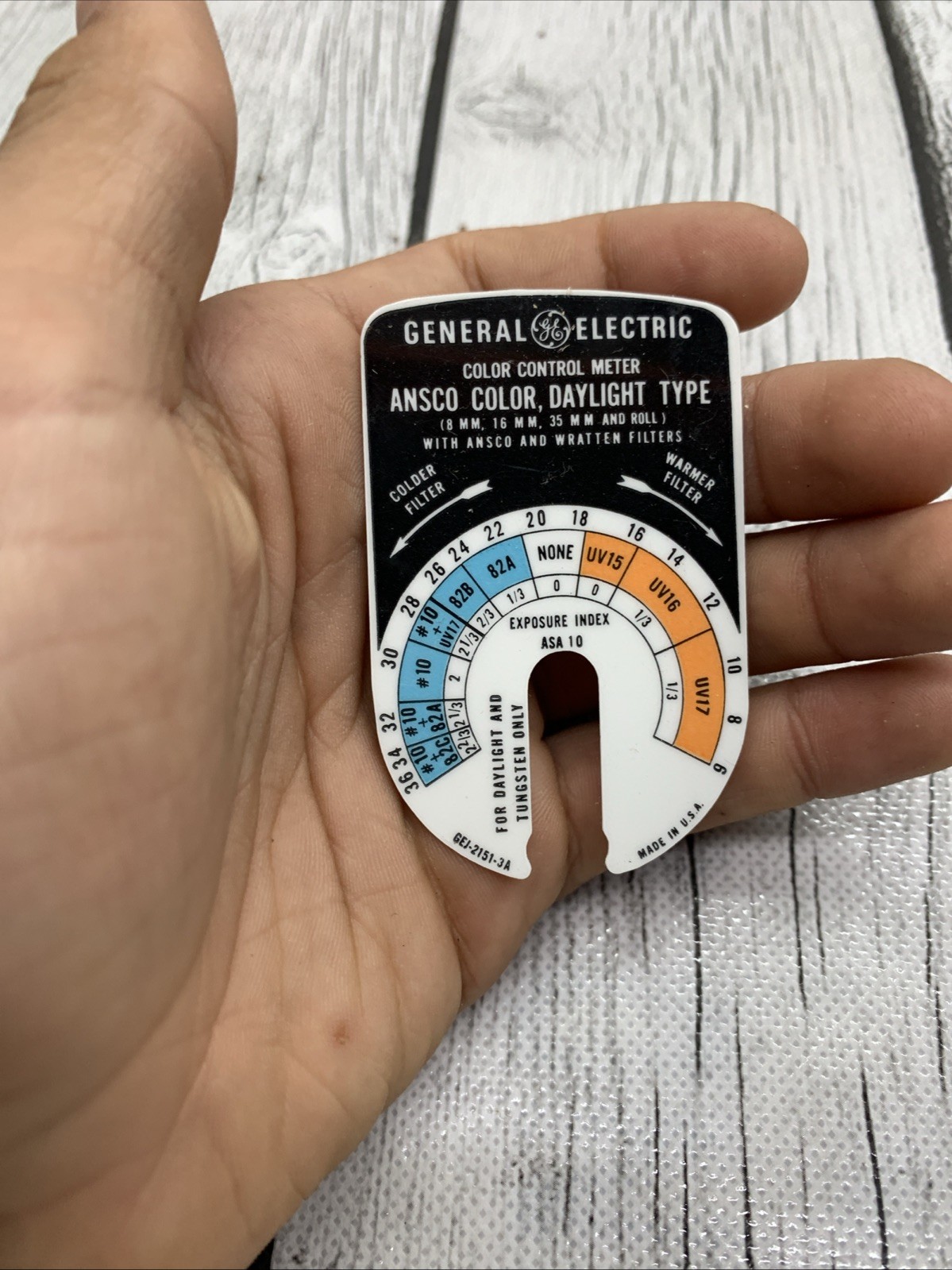 GENERAL ELECTRIC Color Control Meter SLIDES Only 4 All Different