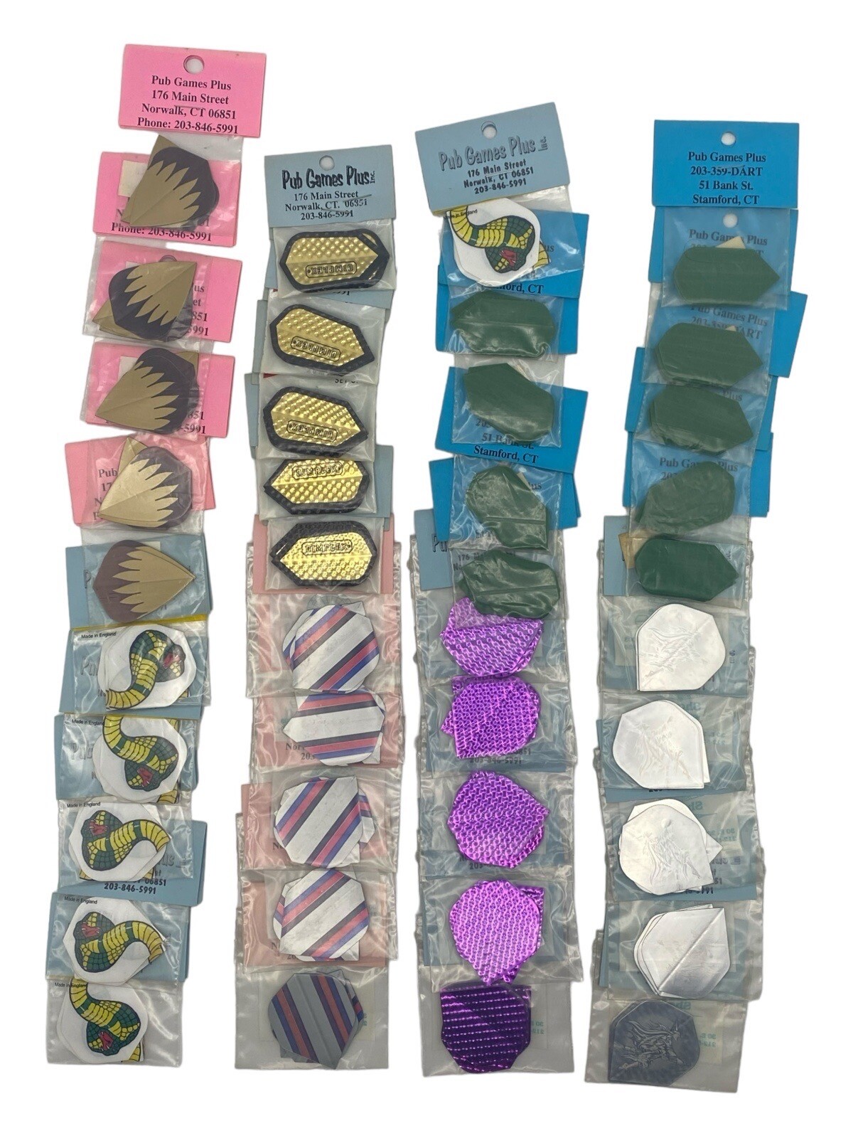 Vintage Mixed Lot Of (40) Packs Of 3 New Old Stock Of Dart Flights 120 Flights