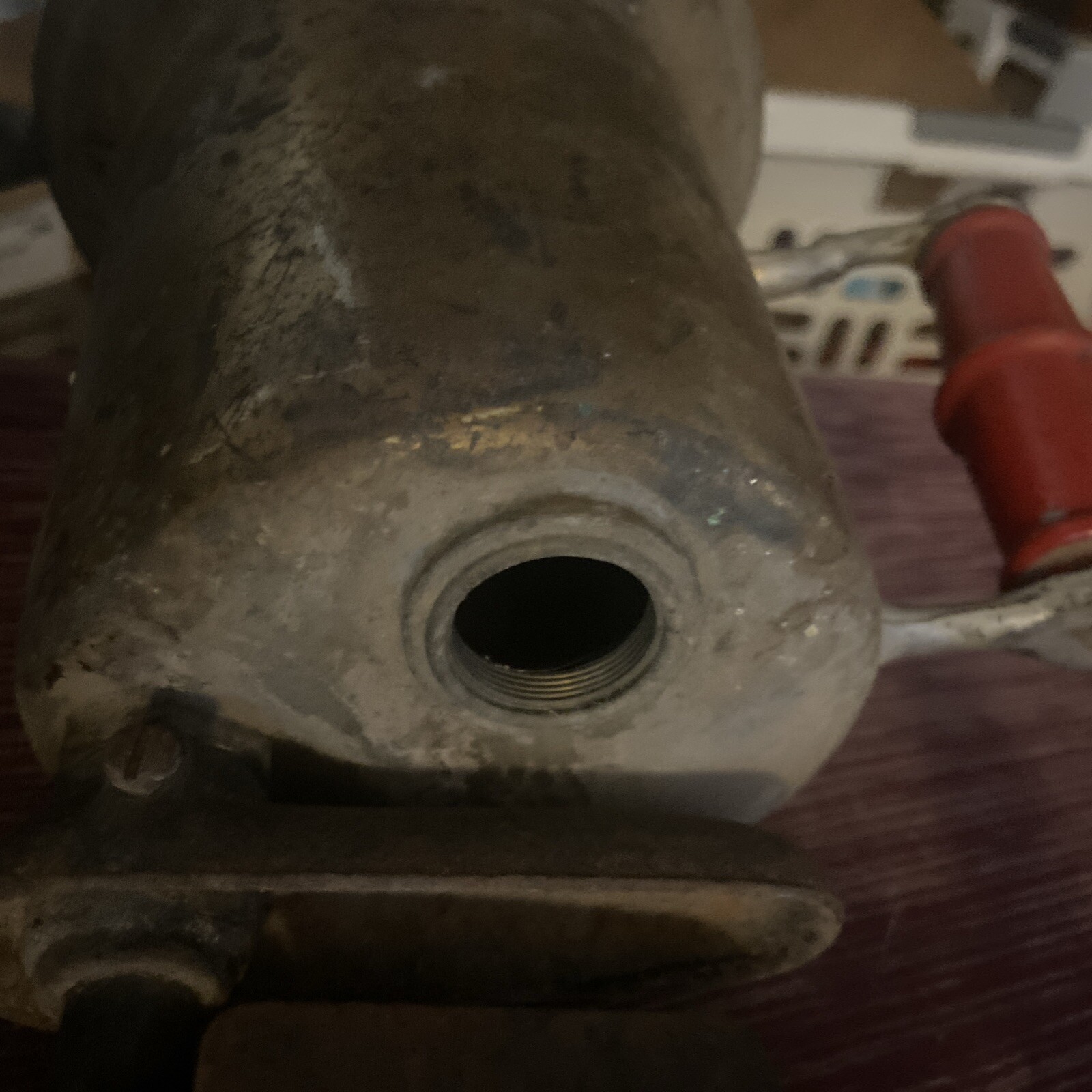 vintage brass gasoline blow torch No Pump. Untested