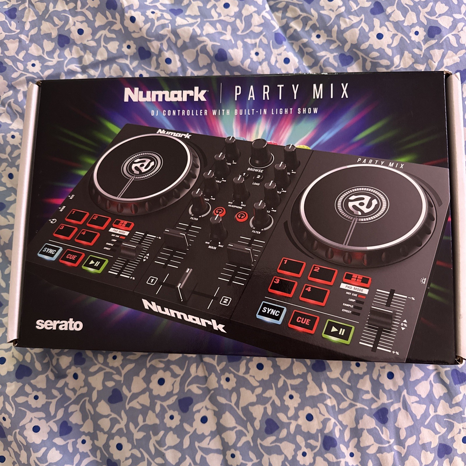 Numark Party Mix II DJ Controller with Built-In Light Show Serato Lite