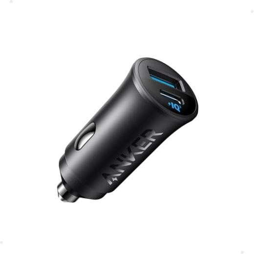 USB-C Car Charger, 30W 2-Port Type-C Car Adapter, iPhone Car A2741011 (1 Pack)