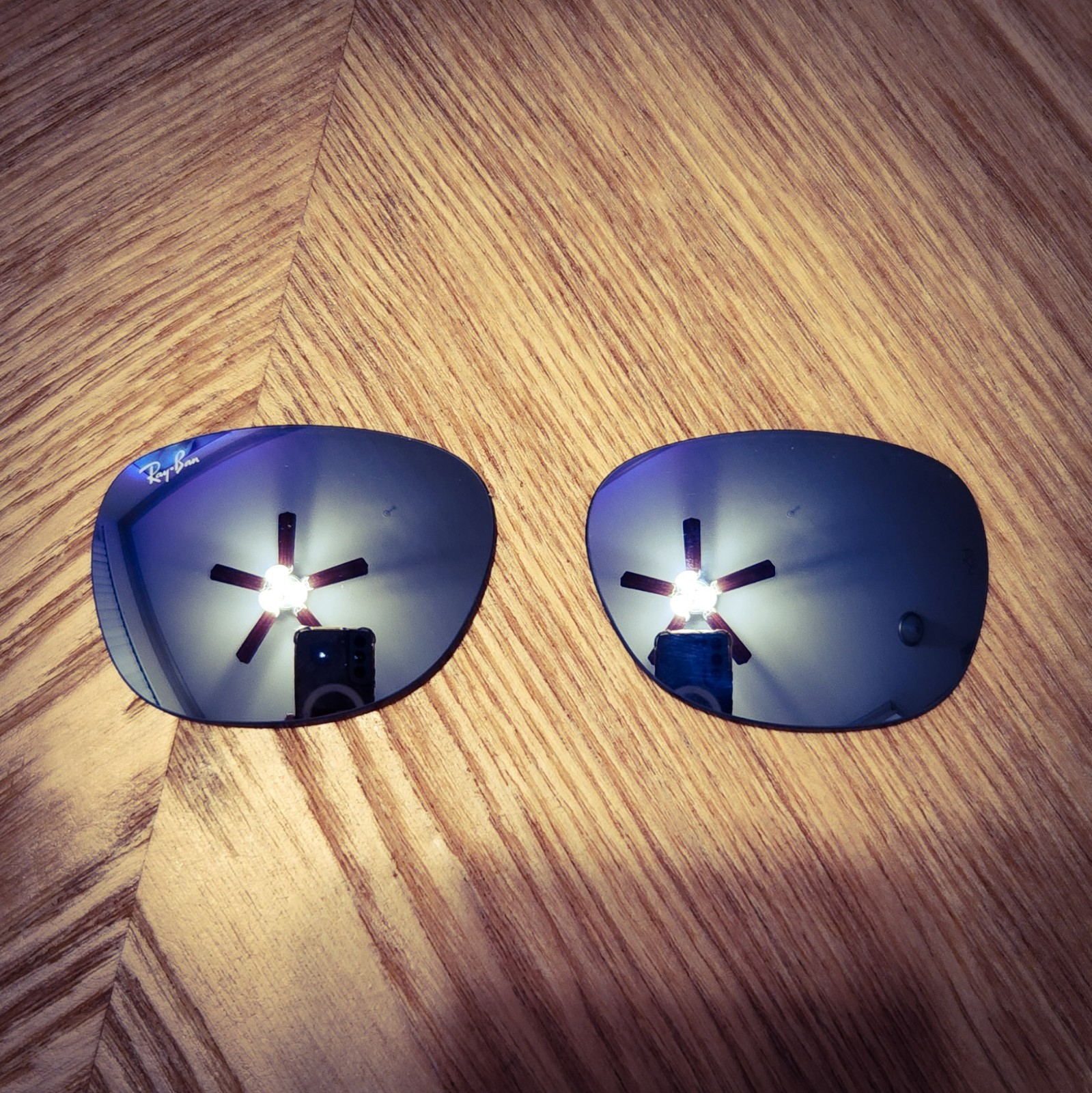 Authentic Ray-Ban RB2132 Lenses. (55mm /Silver Flash)
