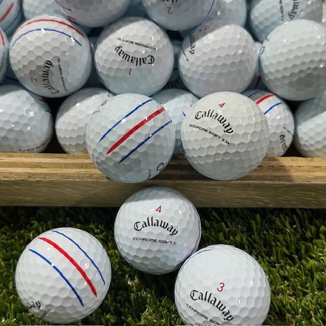 36 Callaway Chrome Soft / X Mix Triple Track Golf Balls 5A Mint Condition