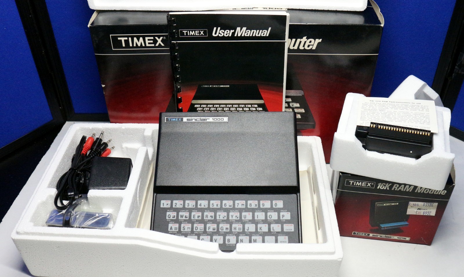 Sinclair 1000 Timex Personal Computer, Box, Manuals Book, extra 16RAM