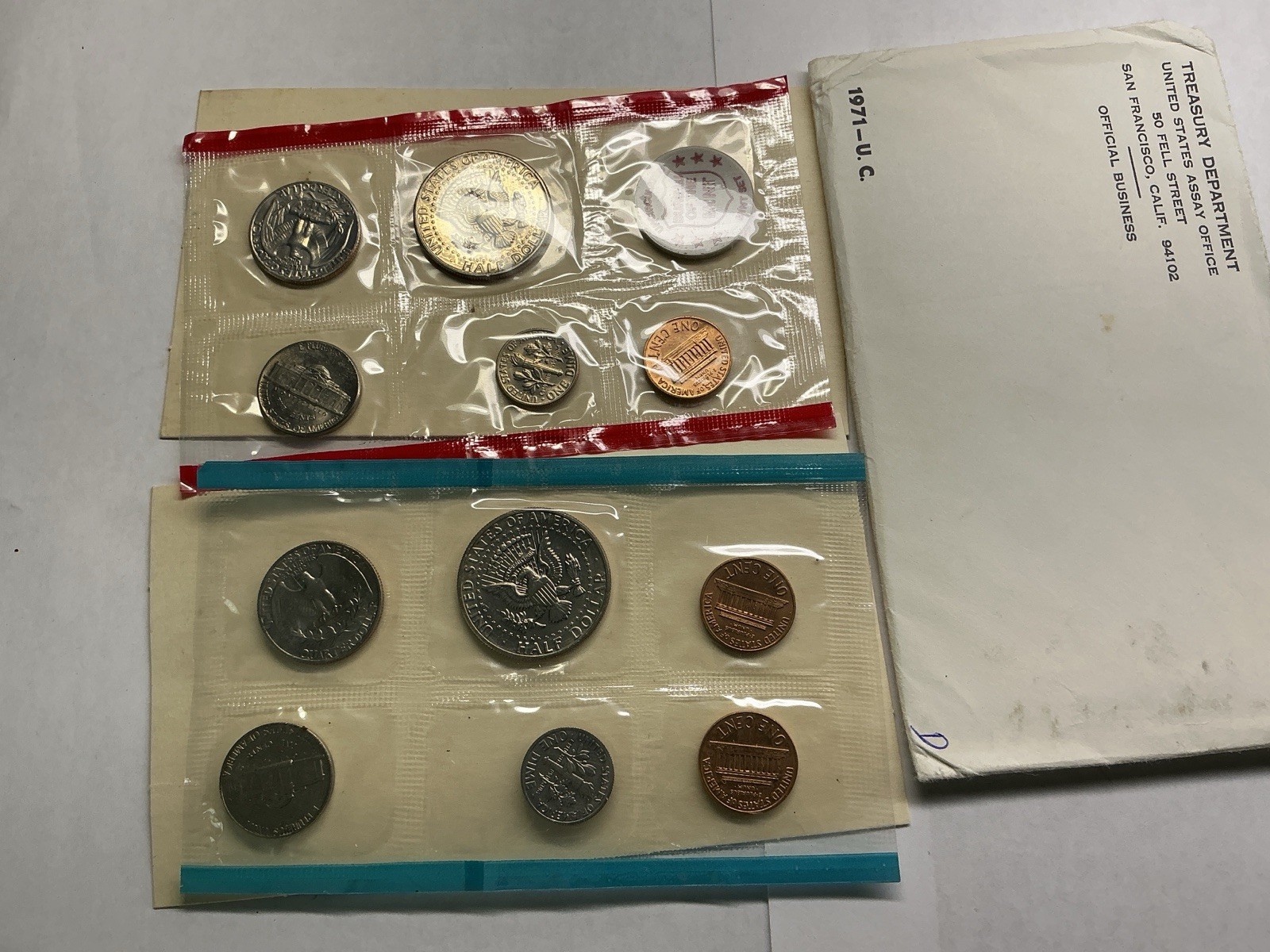 1971 PDS Uncirculated US Mint Set w/OGP 080624 99d
