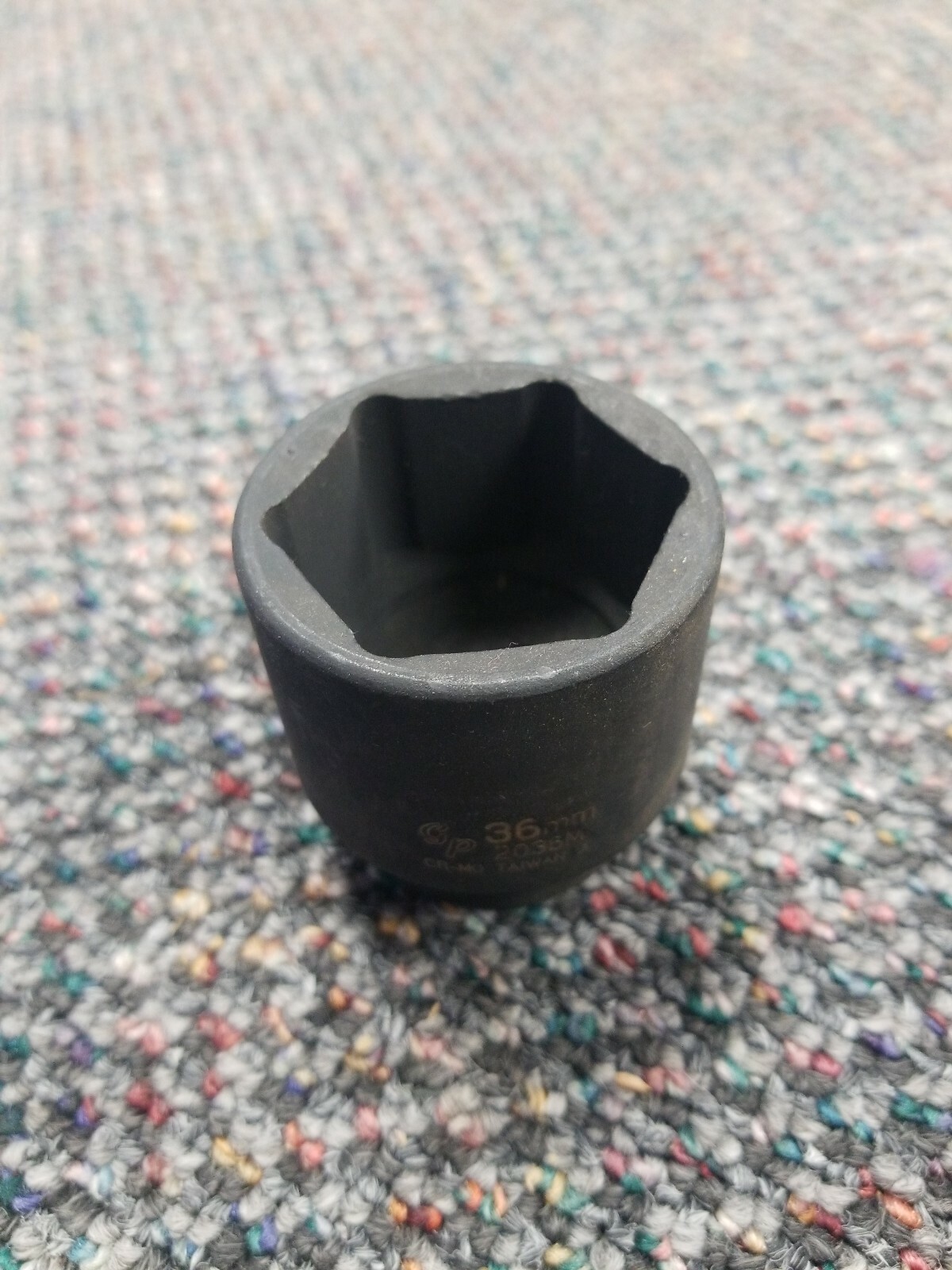1/2" Drive Standard Metric Impact Socket - 36mm Grey Pneumatic GRE2036M