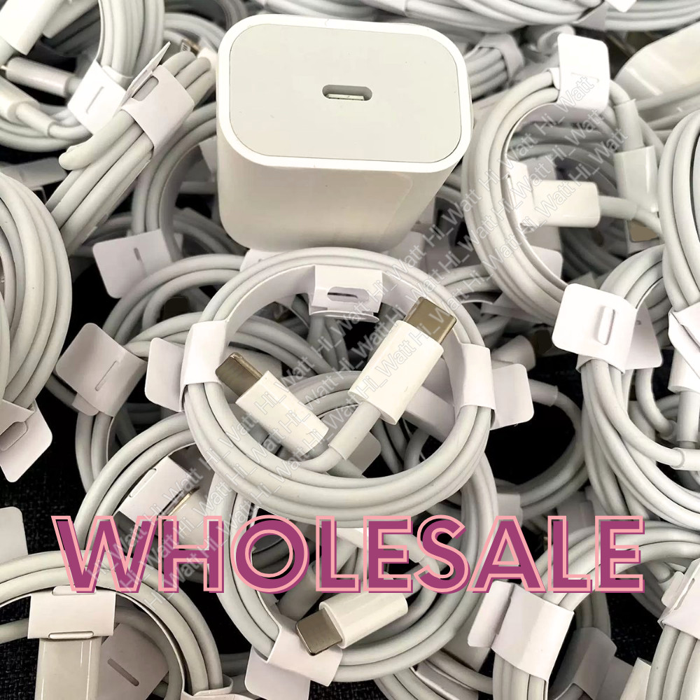 Lot For iPhone 14 13 12 11 XR PD Fast Charger Cord 20W USB-C Power Adapter Block
