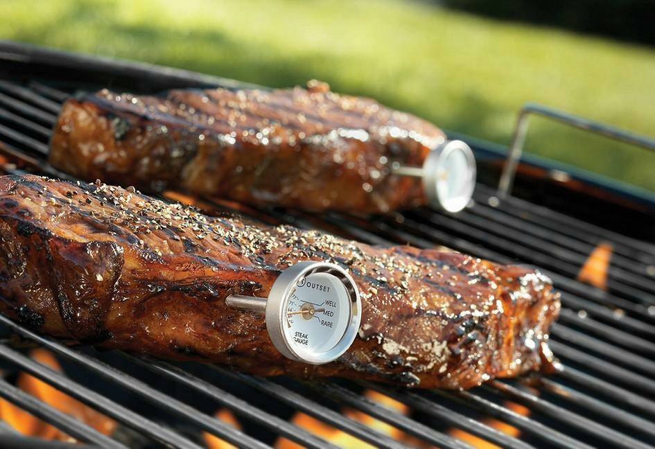 Charcoal Companion Steak & Poultry Button Thermometer Set of 4 (CC6557)