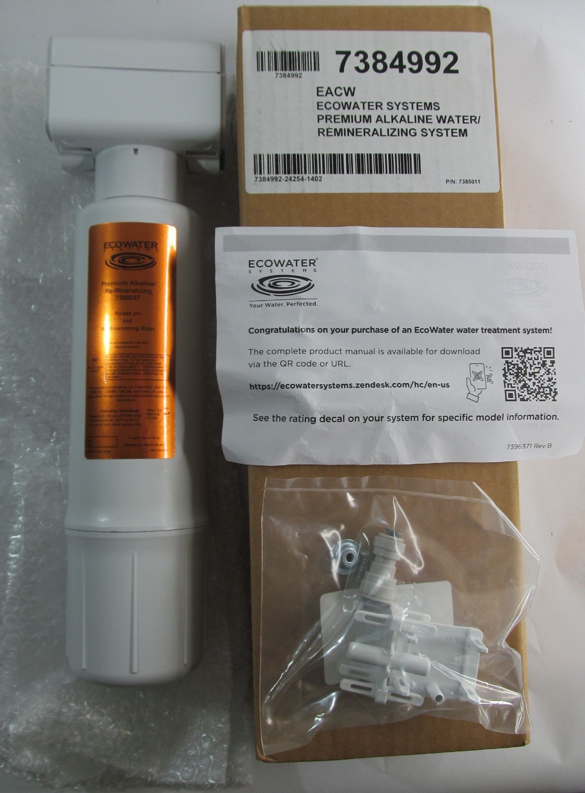 ECOWATER 7384992 EACW PREMIUM WATER FILTER ALKALINE/ REMINERALIZING SYSTEM KIT