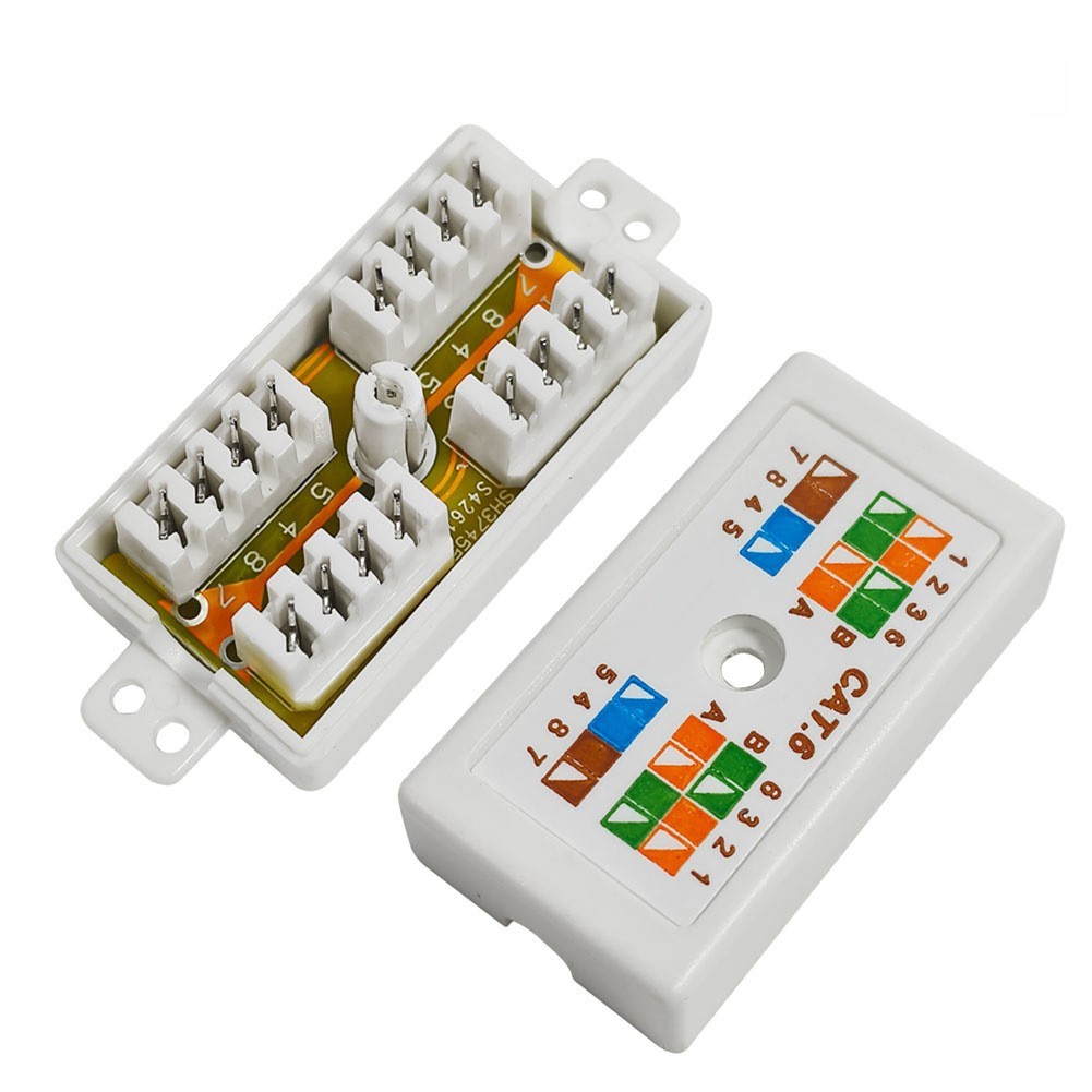 10pcs For RJ45 Cat6 Junction Box Module for Reliable Network Extension