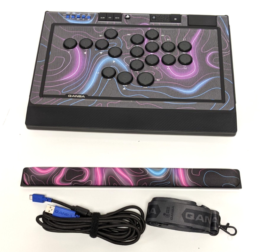 Qanba Sapphire Arcade Fight Stick PS5 PS4 Controller Official Licensed USED