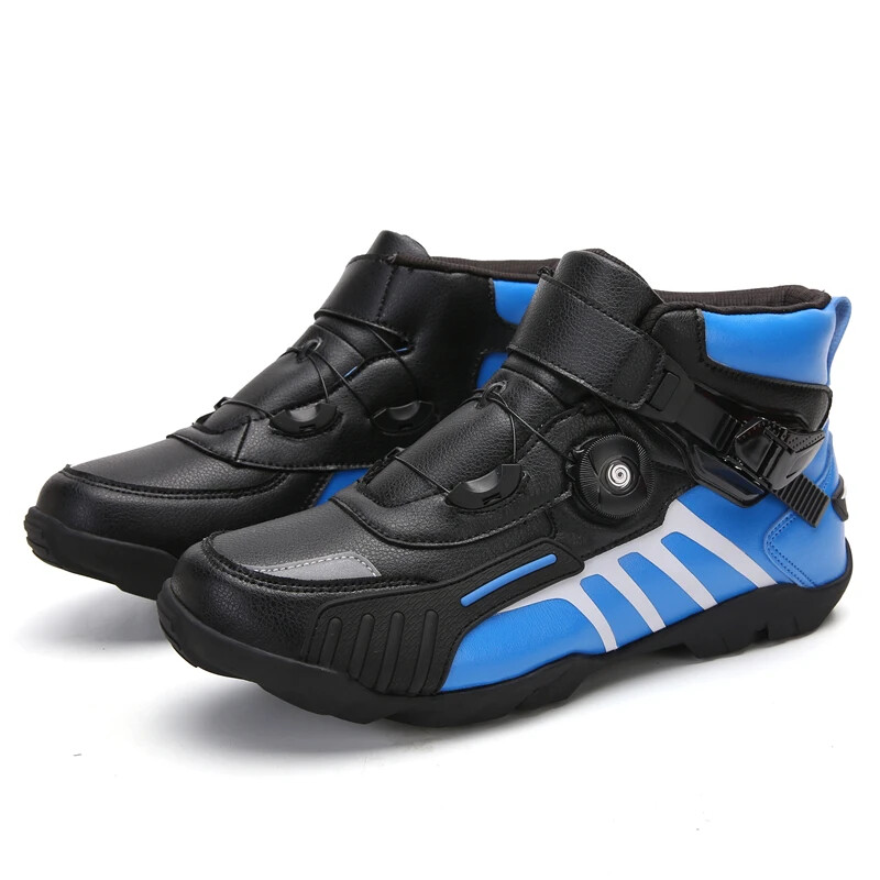 Men's Outdoor Cycling Motorcycle Sneakers Low-top Breathable Motorbike Boots