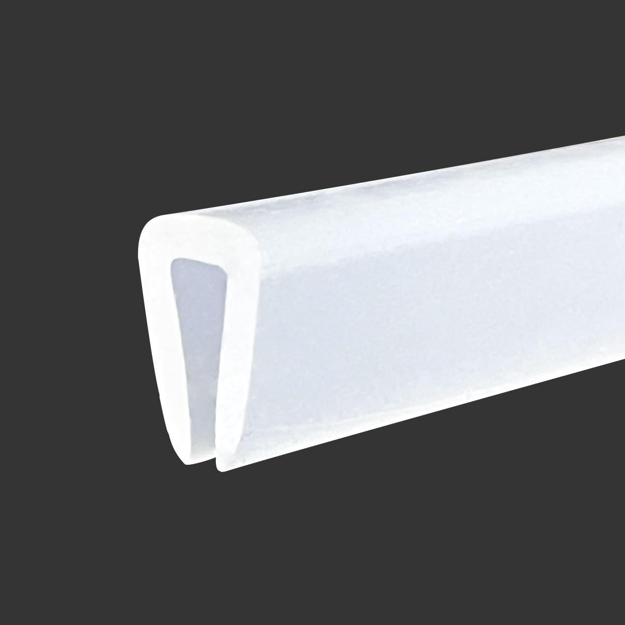 Clear Rubber Edge Trim, U Channel Silicone Rubber Edge Trim, 1/8" Slot, Fit for