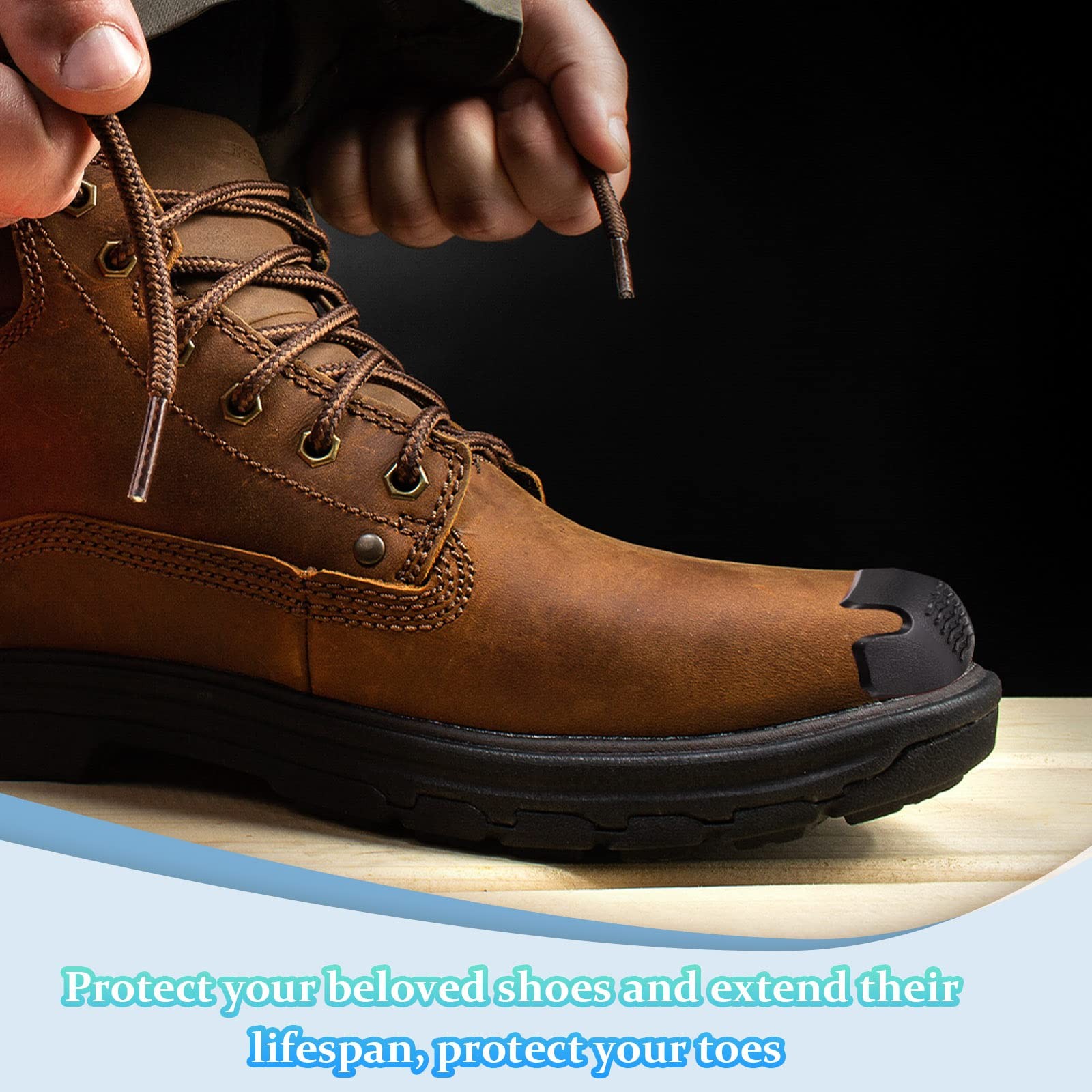 Boot Toe Protectors Work Boot Guards Shoe Toe Cap Work Shoe Cover for Spring ...