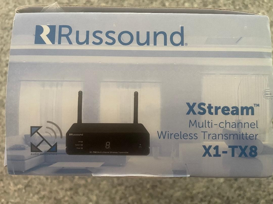 Russound XStream Multi-Channel Wireless Transmitter X1-TX8, New in Box