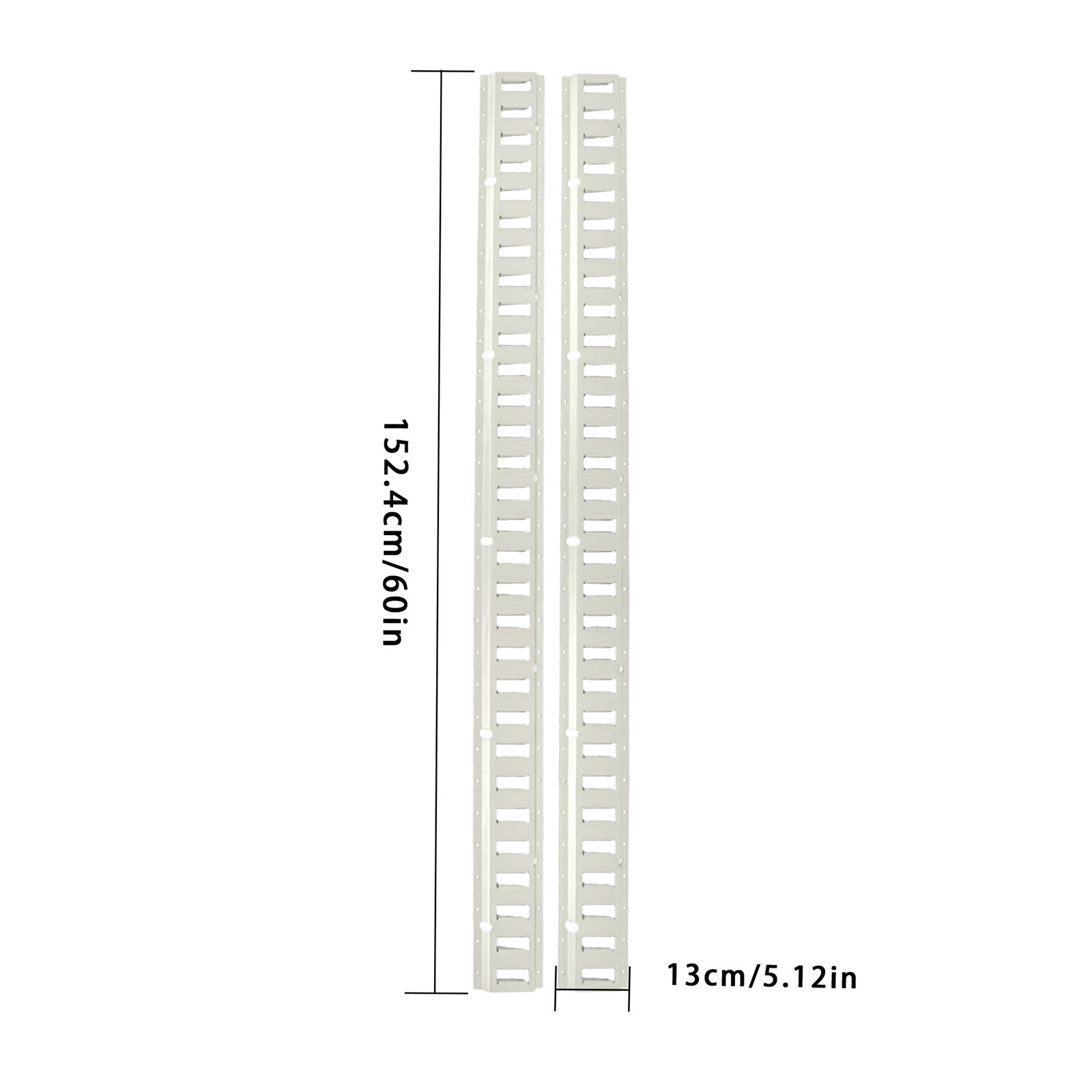 Labwork 8 Pack 5' E Track Tie Down Rail Kit Galvanized For Trailer Truck Van