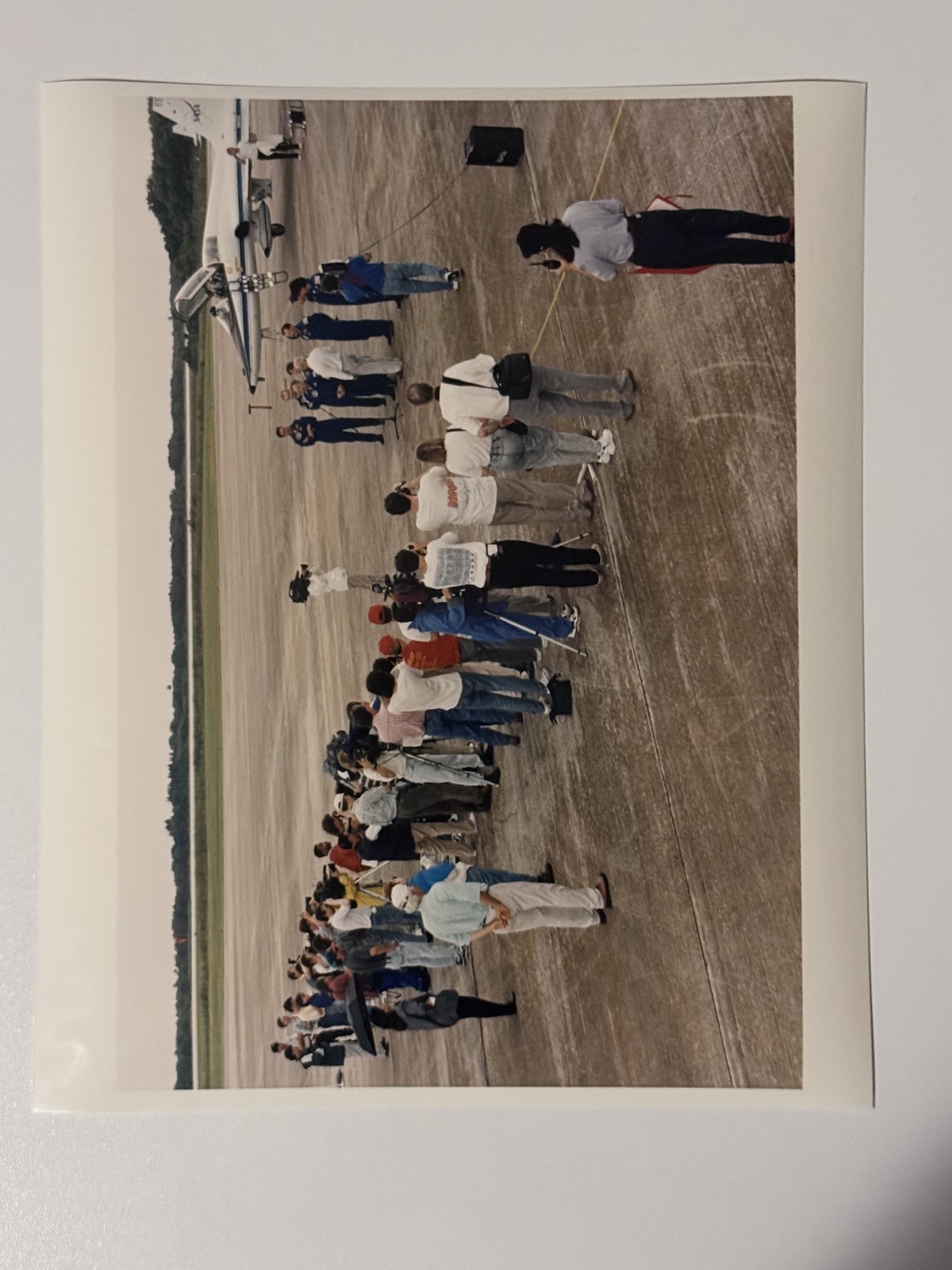 NASA STS-71 Crew Arrives At Shuttle Landing Facility Press Photo