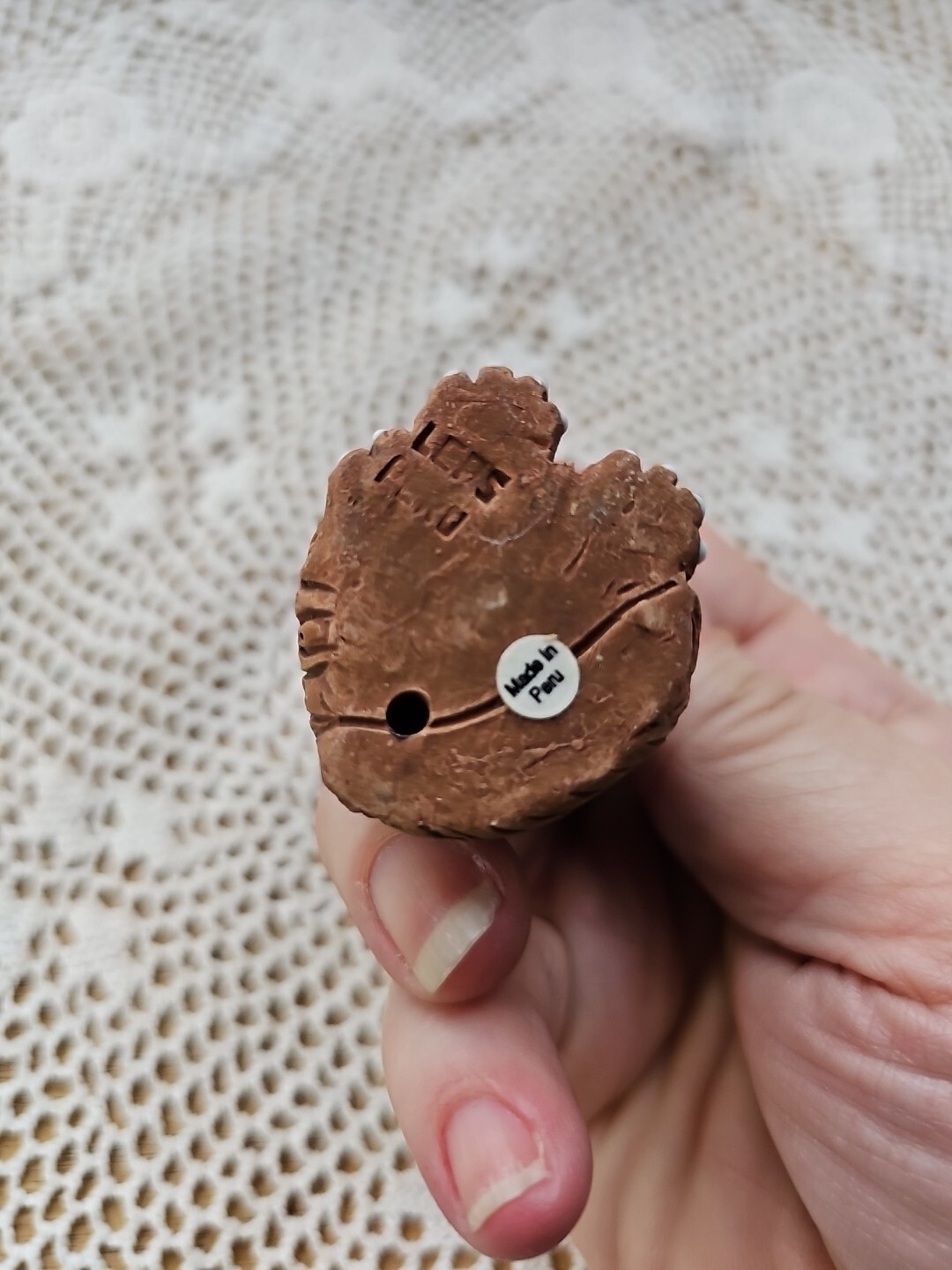 Handcrafted Coyote figurine made in peru