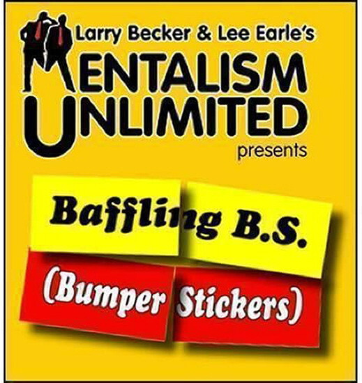 BAFFLING BUMPER STICKERS By LARRY BECKER & LEE EARLE - VINTAGE MENTALISM