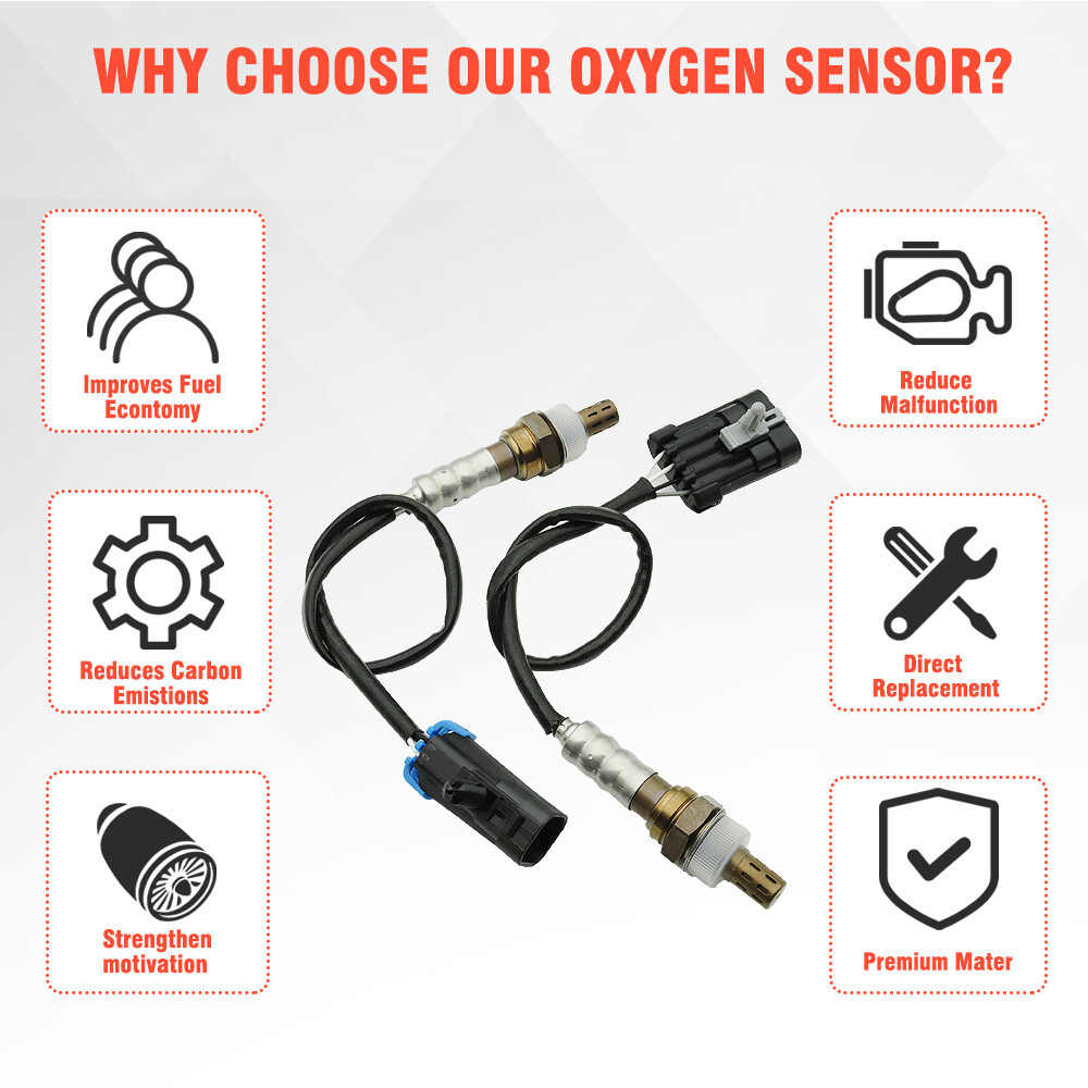 4X 234-4012 234-4018 Upstream & Downstream Oxygen Sensor Fit for Chevy GMC US