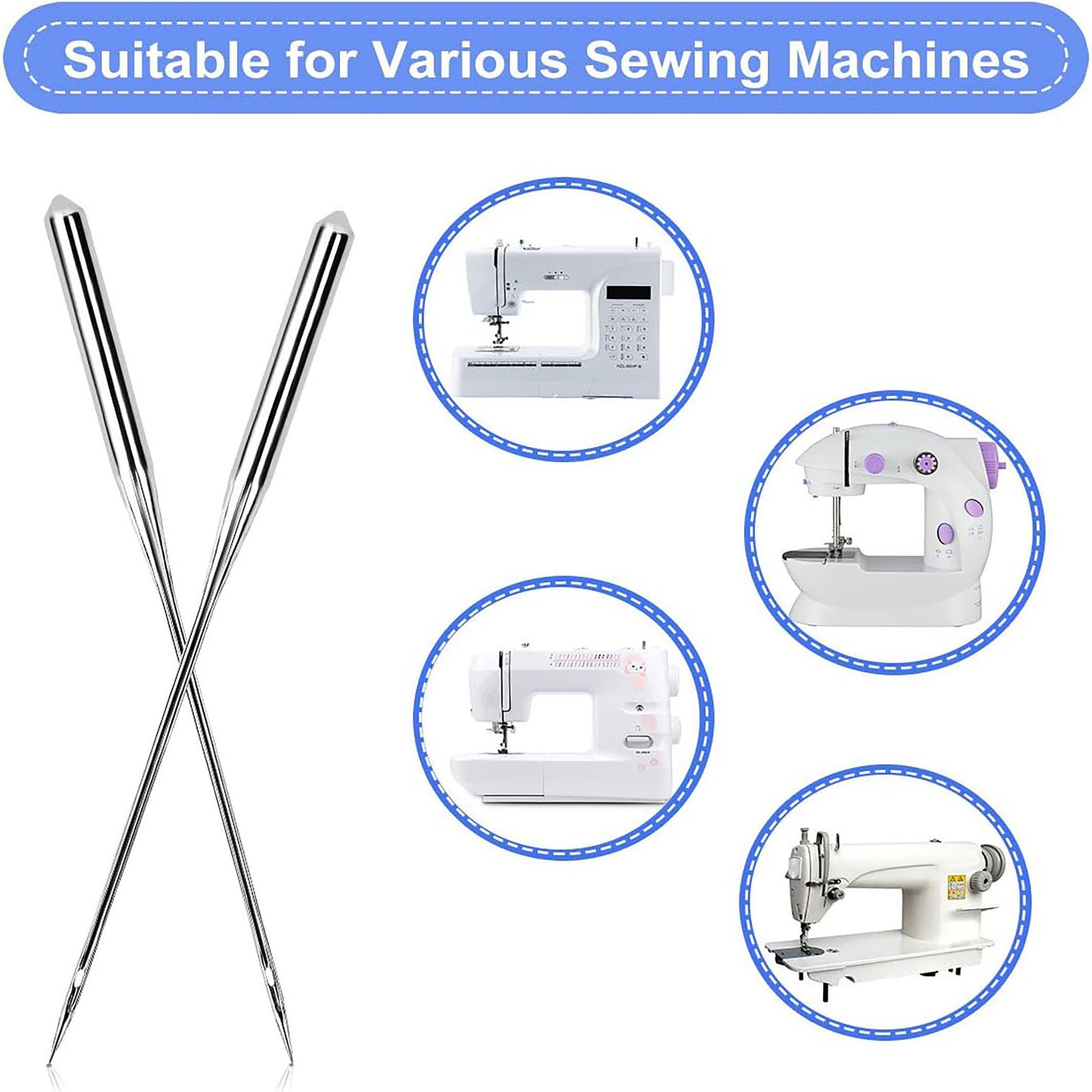 50PCS Sewing Machine Needles, Universal Needle for 50pc Set