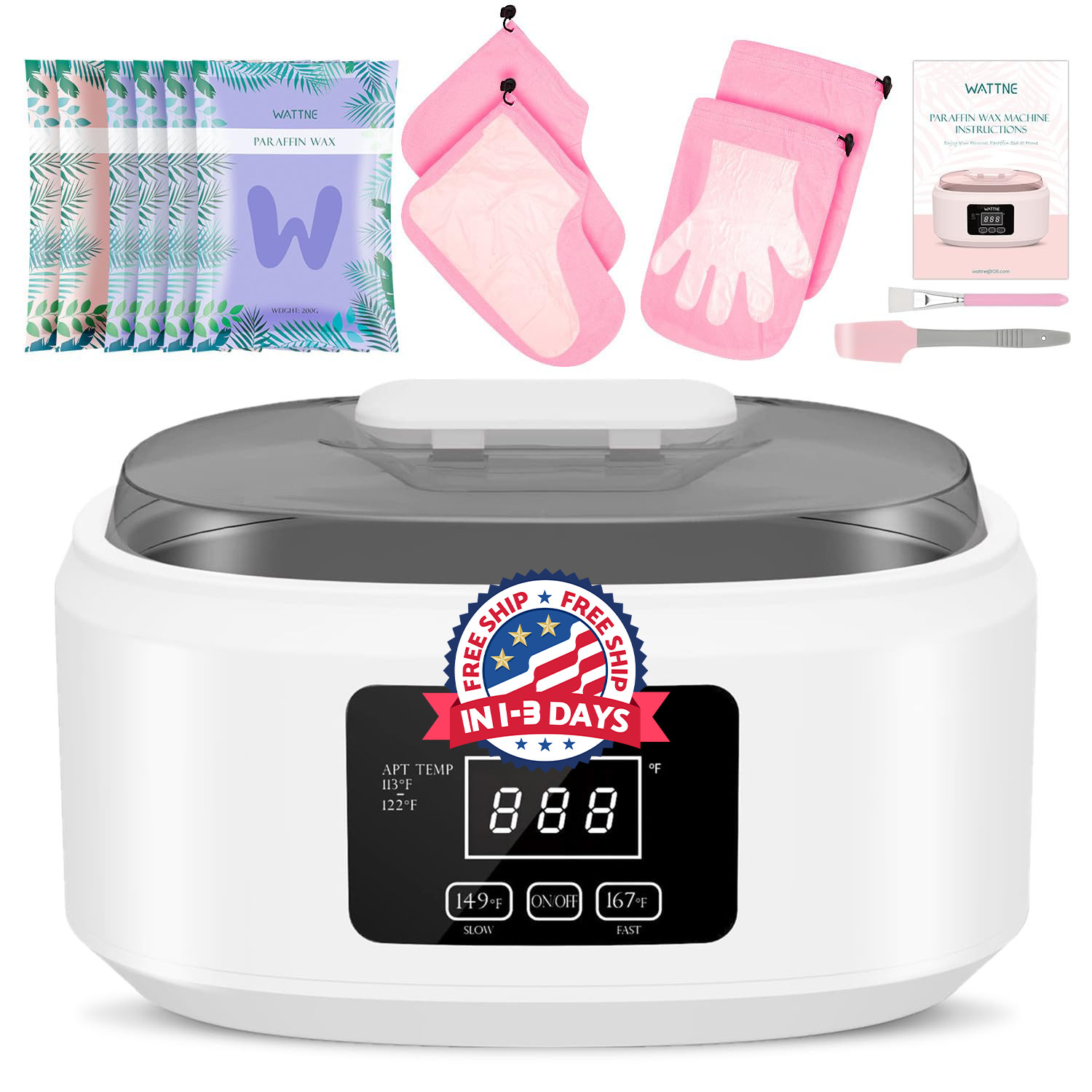 Máquina de parafina para manos y pies para la artritis (gran capacidad) US NUEVO