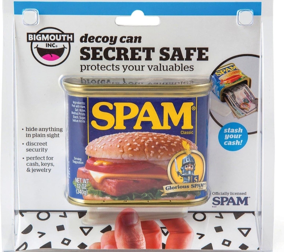 SPAM -  Bigmouth Inc.  Decoy Secret Safe Can. Stash Your Cash New Factory Sealed
