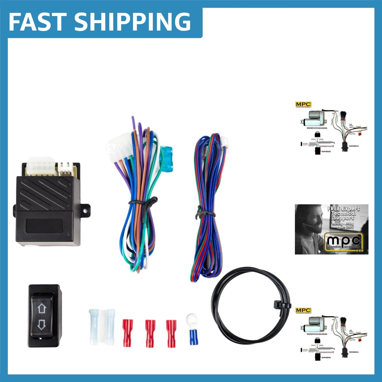Complete Wiring and Relay Kit for 12V Linear Actuator - Effortless Control