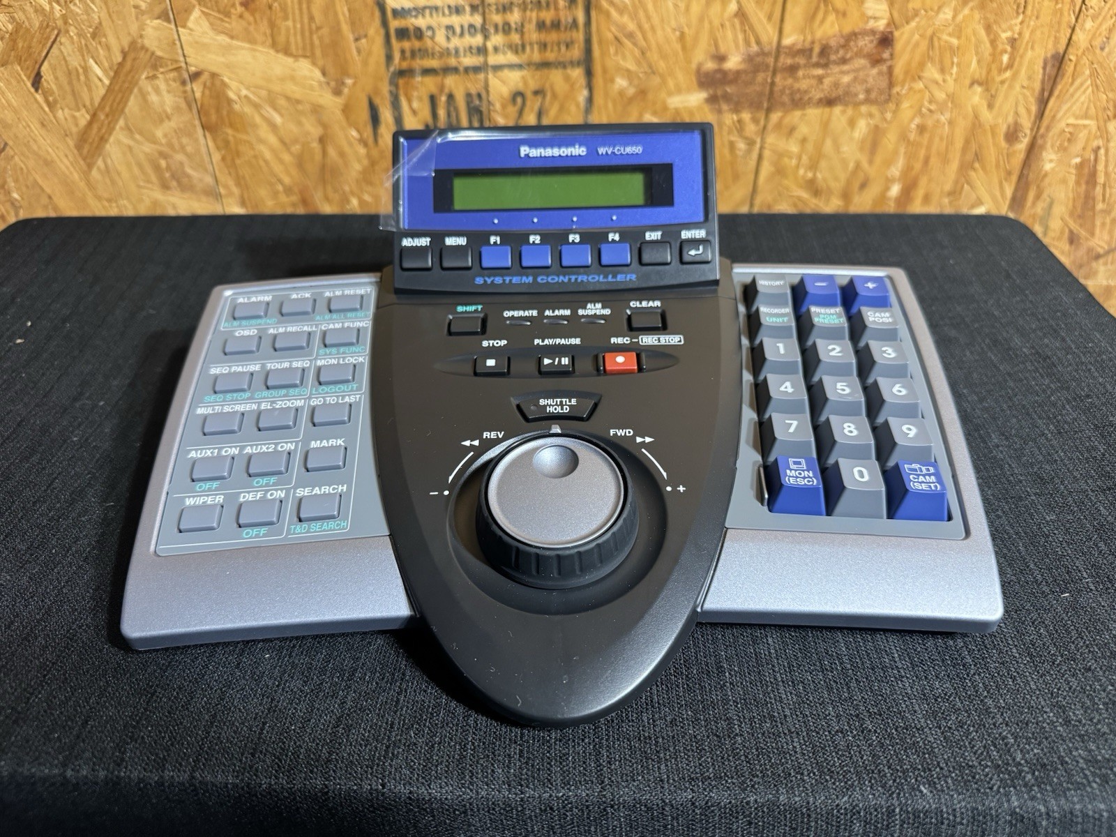 Panasonic WV-CU650 System Controller Keypad Pan-Tilt Zoom 9V 300mA Serial