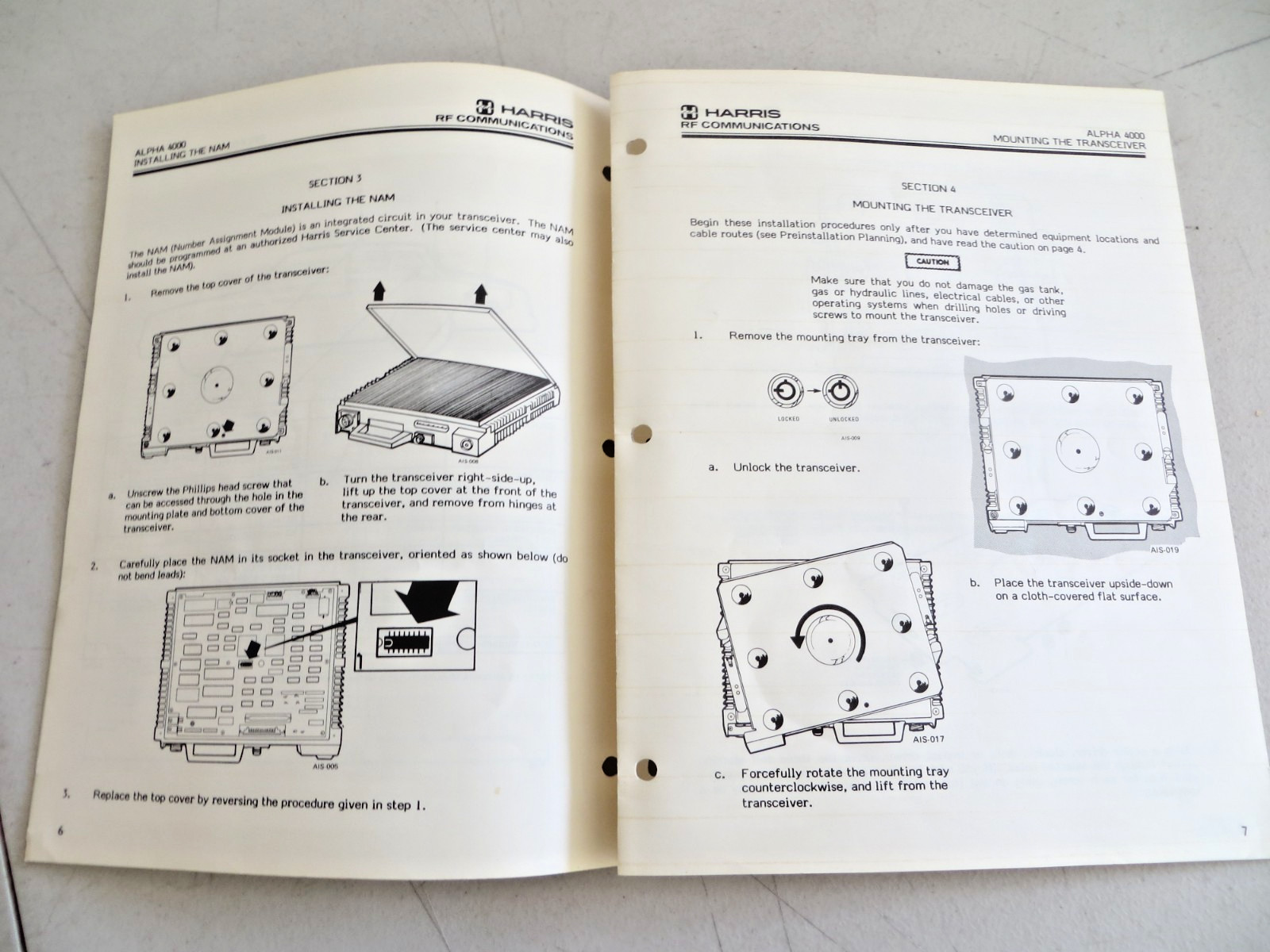 Harris Alpha 4000 Series Installation Instructions